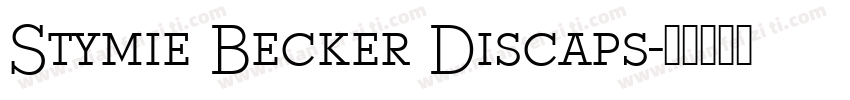 Stymie Becker Discaps字体转换